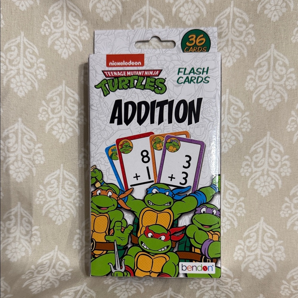 Nickelodeon TMNT Addition Flash Cards - Multicolor